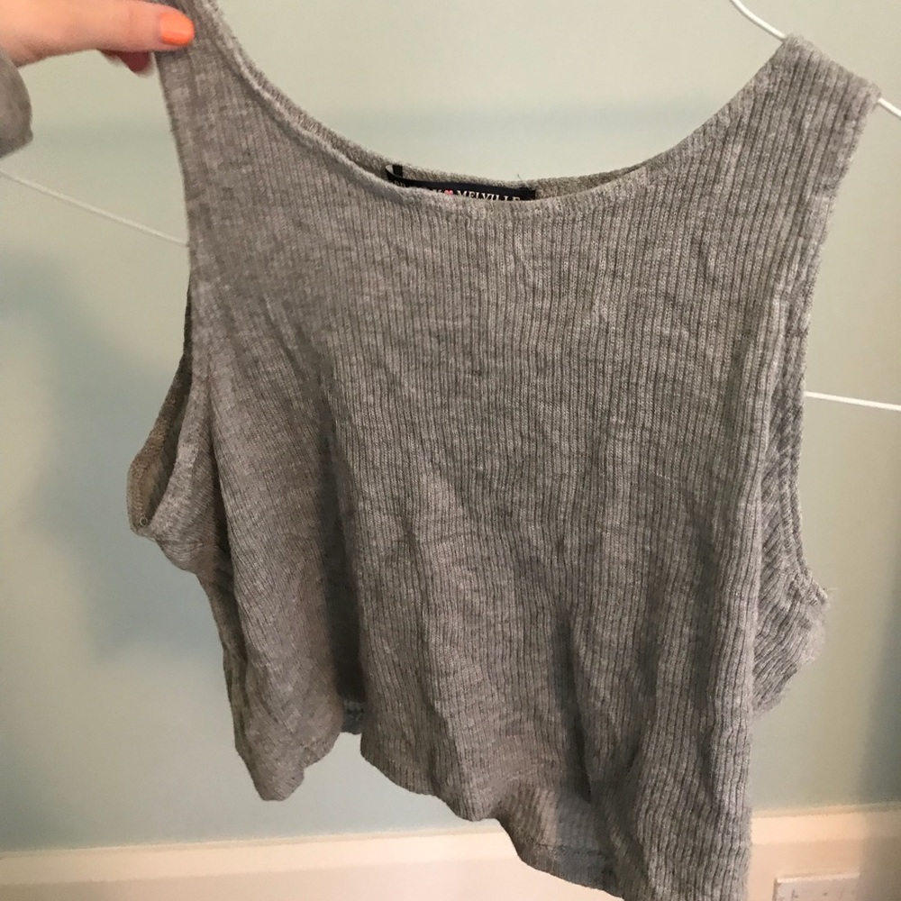 Brandy cropped tank